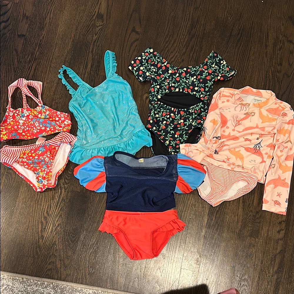 8 piece Girls Swimsuit Lot